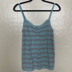 Xhilaration Blue Striped Sleepwear Tank Top